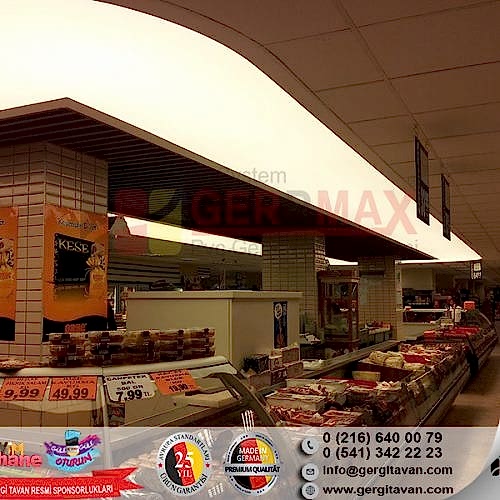 Işıklı Doku Gergi Tavan