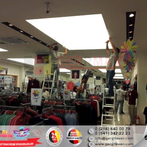 Işıklı Doku Gergi Tavan